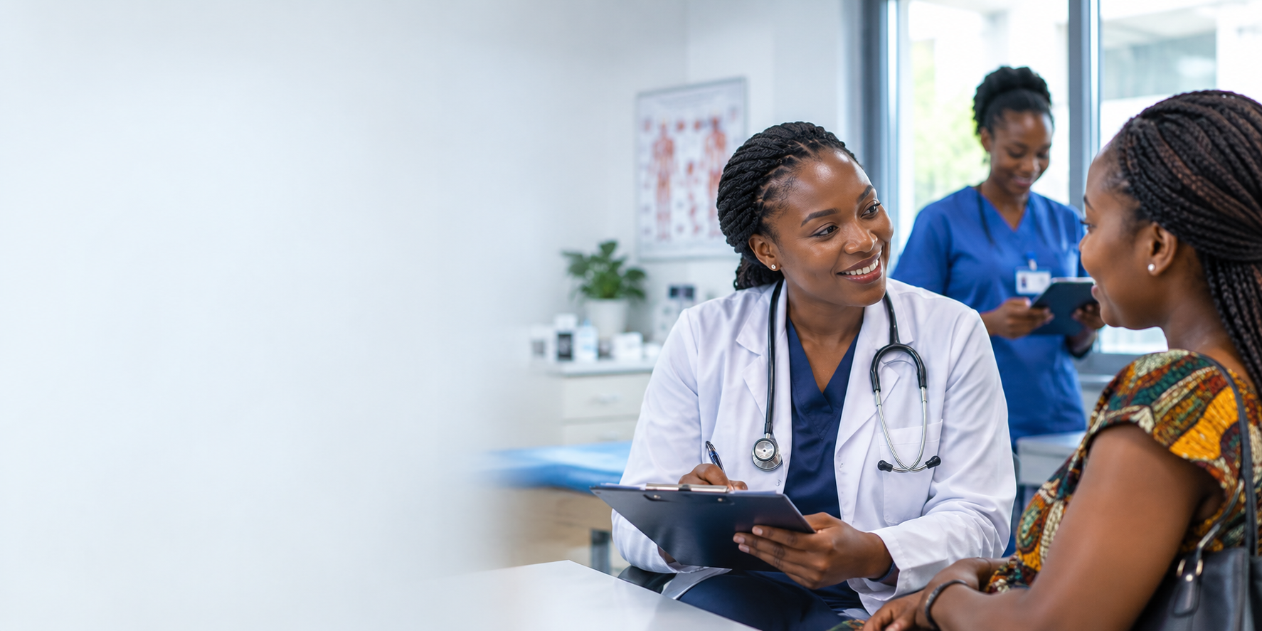 Pour les patients — Trouvez un médecin, prenez rendez-vous et gardez votre dossier de santé en poche.